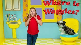 Assistant Hunts for Waggles in the Peppa Pig House with Puppy Dog Pals [upl. by Shaffer]