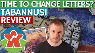 Tabannusi  Board Game Review  Time To Change Letters [upl. by Ahtan]