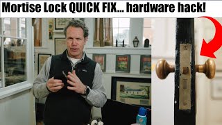 Historic mortise lock repair Getting your historic hardware working [upl. by Ramberg941]