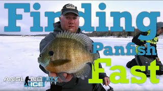 Finding Panfish Fast — AnglingBuzz Ice [upl. by Annod]