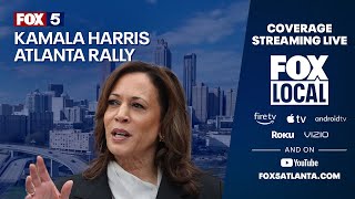 WATCH LIVE Kamala Harris holds Atlanta campaign rally  FOX 5 News [upl. by Liek]