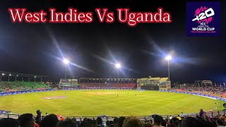 t20 ICC Worldcup West Indies vs Uganda Guyana 2024 fan experience highlights [upl. by Aniarrol]