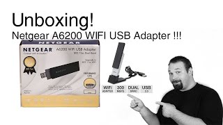 Unboxing a Netgear AC6200 WiFi USB Adapter  USB Wireless Adapter For Desktop [upl. by Einatsed]