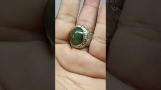 Natural Nephrite Jade Fenomena Ngeteye Chatoyant Nephrite Giok Aceh  NTDl [upl. by Cibis5]