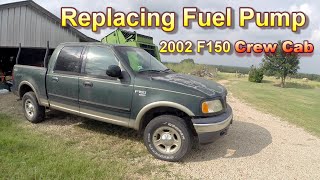 Replacing Fuel pump 2002 F150 CREW CAB [upl. by Eiramenna]