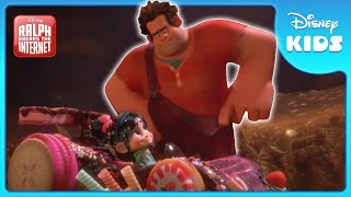 🕹️ Vanellopes Driving Practice  Wreck It Ralph  Disney Kids [upl. by Ingar]