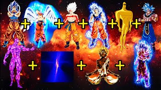 Angel GokuSGOGGPUI GokuAmazoGOD GokuTF ZenoSCP3812HajunMUI Goku Fusion 🔥 [upl. by Nyla]