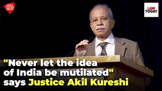 quotNever let idea of India be mutilatedquot Justice Akil Kureshi awarded for ethics in legal profession [upl. by Fording]