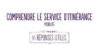 Comprendre le service ditinérance  mobilité [upl. by Eamanna]