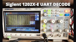 Siglent SDS 1202XE UART Decode 115200 BAUD 1sdiv [upl. by Natam557]