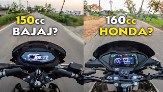 Riding 2024 Bajaj Pulsar 150 amp Honda SP 160 Which one Feels Better on Road [upl. by Mathilda]