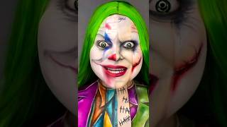 The Joker Makeup Transformation ib charlotteroberts shorts joker halloween bodypaint facepaint [upl. by Arevle895]