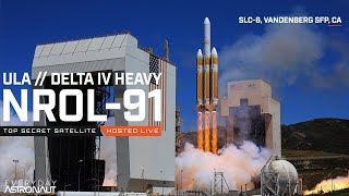 Watch the LAST Vandenberg launch of the Delta IV Heavy NROL91 [upl. by Ynaffyt370]