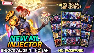 BEST INJECTOR NEW UPDATE 2024  UNLOCK ALL SKIN MOBILE LEGENDS  INJECTOR ML  LATEST PATCH [upl. by Atnoled193]