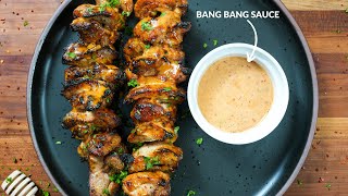 You Wont Believe How Good These Bang Bang Chicken Skewers Are 😮 [upl. by Brainard]