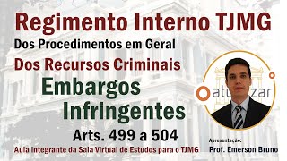 RI TJMG  Art 499 a 504 Embargos Infringentes e de Nulidade [upl. by Caldeira]