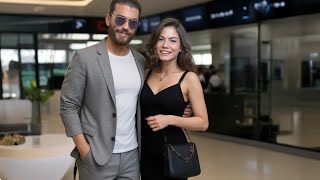 Can Yaman and Demet Özdemir Spotted at the Airport Together [upl. by Ledif]