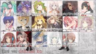 17 Vocaloid Chorus Kimi wa Dekinai Ko [upl. by Jaunita]