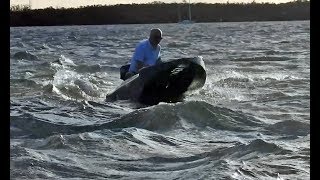 S4 Microskiff going in Rough Water [upl. by Nalyk]