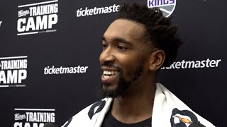 Malik Monk talks about day two of Sacramento Kings training camp [upl. by Ulberto]