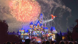 4K NEW Wondrous Journeys Fireworks 2023 at Disneyland Park  Disney100 Debut with Flying Baymax [upl. by Donella]