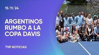 La despedida del equipo argentino que disputará la Copa Davis [upl. by Cleasta902]