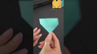 Sticky note origami heart bookmark origami bookmark [upl. by Bucky]