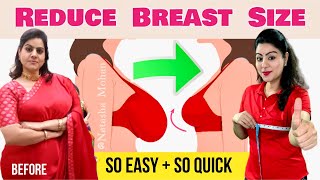 How to Reduce Breast Size FAST amp Lift Breast Size Naturally  Best Way To Reduce Breast Fat Fast [upl. by Fillbert]