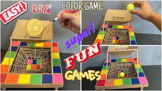 How to Make Cardboard Color Game  Fun amp Easy Tutorial [upl. by Watt]