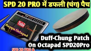 Dafli Patch Spd20 pro Pad Editing Bappa Octapad [upl. by Ahseekat418]