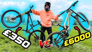 £350 ALIEXPRESS DH BIKE vs PREMIUM £6000 DOWNHILL BIKE [upl. by Letitia]