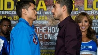 Josesito Lopez vs Marcos Maidana weighin [upl. by Nevar]