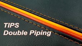 UPHOLSTERY TIPS  How you can make a double Piping  MECA [upl. by Zennie728]