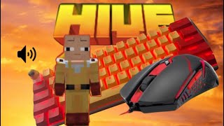 HIVE skywars custom keyboard  mouse sounds 🐤 no commentary [upl. by Philomena]