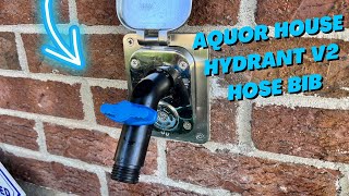 Aquor House Hydrant V2 Wall Hydrant Outdoor Faucet with QuickConnect with upgraded cover [upl. by Oretna]