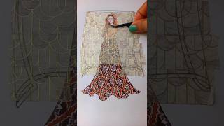 Lehenga design using washitapes 👗😍VORA art fashionillustration shorts [upl. by Bradski]