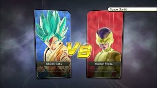 Dragonball Xenoverse 2  SSGSS Goku vs Golden Frieza [upl. by Nibuz]