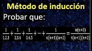 probar que 1123123413451nn1n2nn34n1n2 Método inducción inductivo [upl. by Lugo]