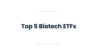 The 5 Best Biotech ETFs of 2024 [upl. by Nyvek277]