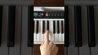 How to play a B7 chord on piano Shorts [upl. by Hotchkiss]