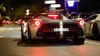 4x Ferrari LaFerrari Driving in Monaco [upl. by Hoffmann]