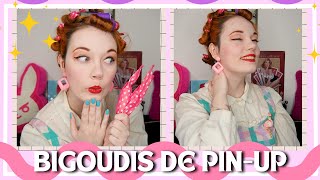 TUTO  poser ses BIGOUDIS pour des cheveux de PINUP💄💇‍♀️🌺 [upl. by Aivin596]