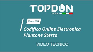 Video tecnico diagnosi auto Codifica Online Elettronica Piantone Sterzo  TIGUAN 2017 [upl. by Eatnod305]