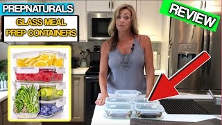 Prep Naturals Glass Meal Prep Containers 5 Pack 30 Ounce Glass Food Storage Containers with Lids [upl. by Scoter]