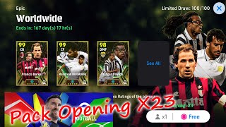 Efootball 25 Is Here Free Epics Massive Pack Opening Lucky Or Not [upl. by Aitra973]