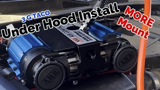 DIY INSTALL MORE ARB DUAL AIR COMPRESSOR MOUNT 3rd Gen Tacoma with ABS Module Under Passenger Hood [upl. by Dwaine29]