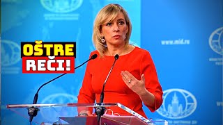 ZAHAROVA quotOBRISALA PODquot SA BORISOM DŽONSONOM On je marginalac koji preti Rusiji britanskom vojskom [upl. by Henleigh]