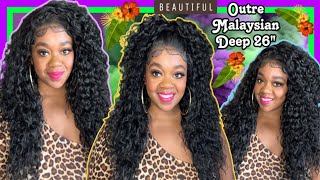 New ᥫ᭡ 𝘾𝙐𝙏𝙀Outre 5x5 Lace Closure wig ʜʜʙᴍᴀʟᴀʏsɪᴀɴ ᴅᴇᴇᴘ 𝟸𝟼” Styling [upl. by Lavinia104]