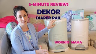 5 MINUTE REVIEWS Dekor Diaper Pail  Best Convertible Eco Friendly Diaper Pail [upl. by Eulalee]