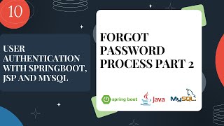 10FORGOT PASSWORD PROCESS PART 2  USER AUTHENTICATION amp REGISTRATION WITH SPRINGBOOT JSP amp MYSQL [upl. by Colver]